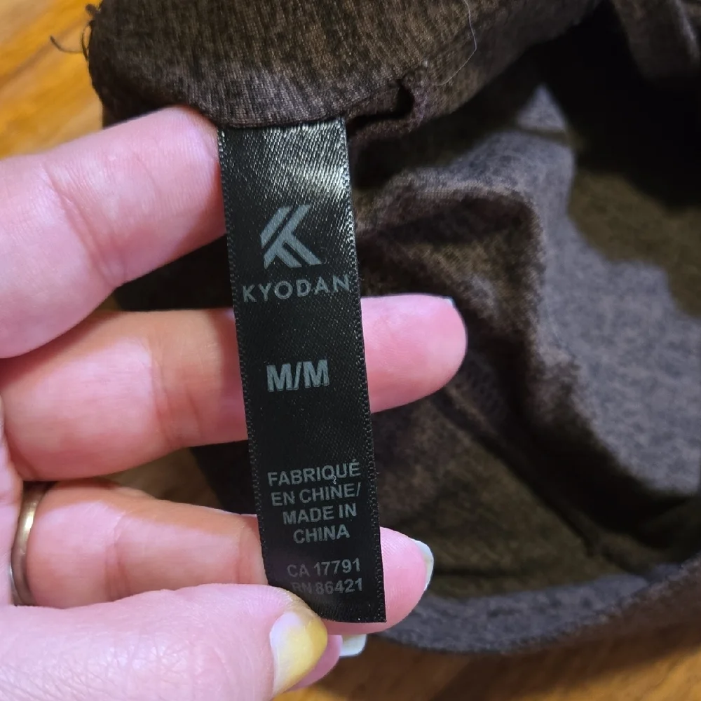 Kyodan Women‎ Medium Heathered Brown Removable Pad Strappy Razorback Sports Bra